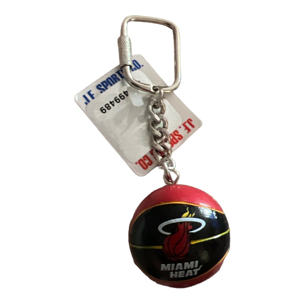 Vintage 80s NBA Basketball Miami Heat Lil' Sports Brat Keychain